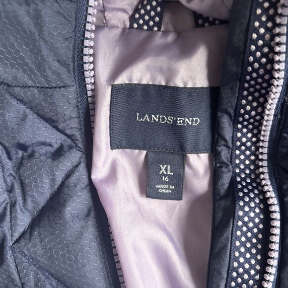 Lands End Winter Purple Jacket Youth Size 16 - Picture 4 of 8